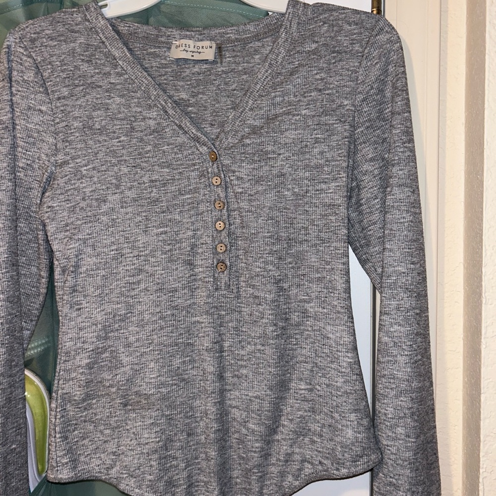 Grey bodysuit
